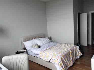 Master bedroom in Cast Iron Lofts
