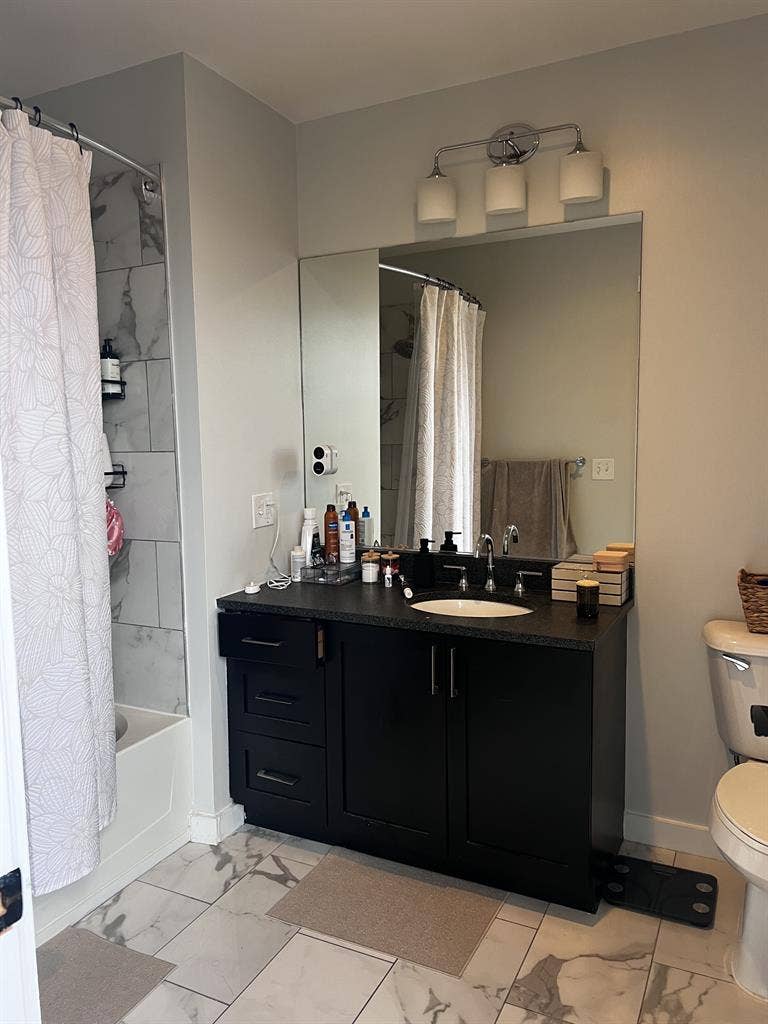Master bedroom in Cast Iron Lofts