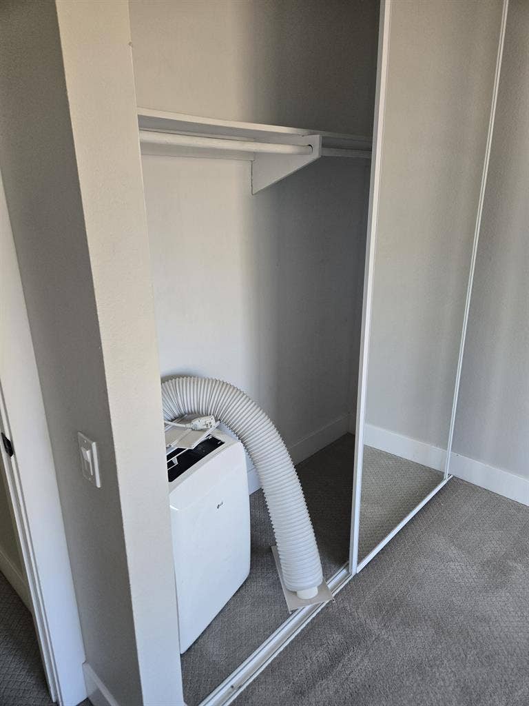 Bedroom with utilities