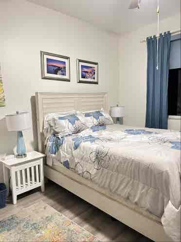 Private bedroom, furnished and bath