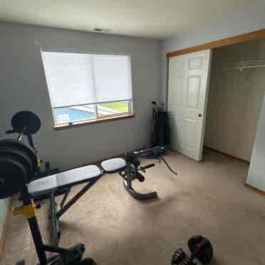 1 bedroom shared bathroom