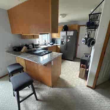 1 bedroom shared bathroom