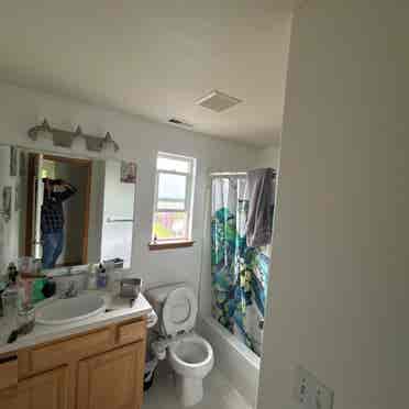 1 bedroom shared bathroom