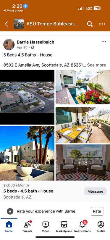Rooms for rent 
