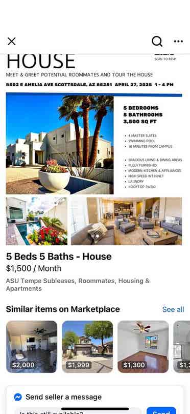 Rooms for rent 
