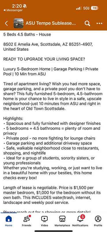Rooms for rent 

