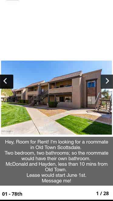 Room for rent! Old town Scottsdale