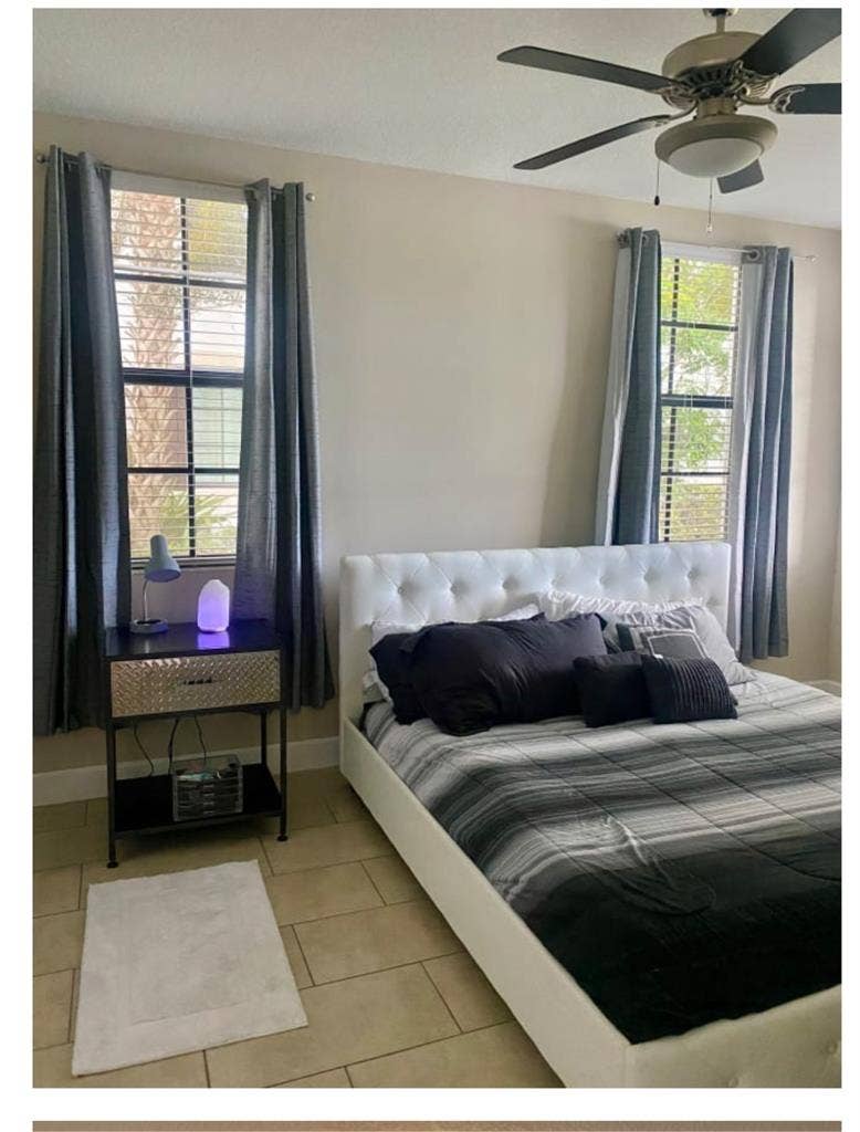 Well lighted master room