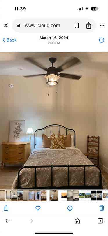 Available master bedroom & bath!