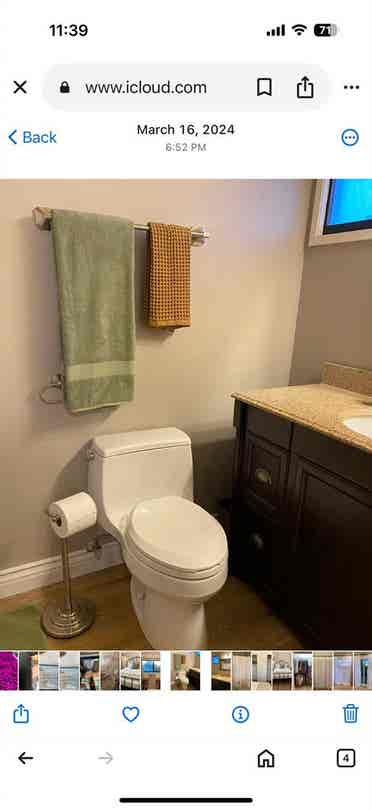 Available master bedroom & bath!