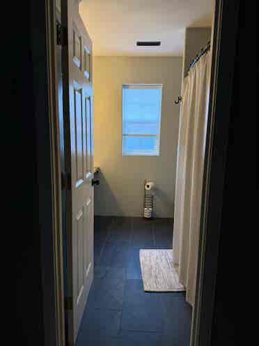 Medium sized room with private bath