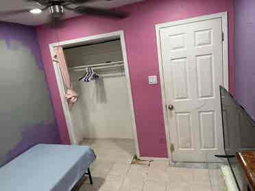 Small pink room