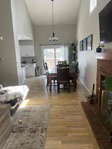 Furnished bedroom with private bath