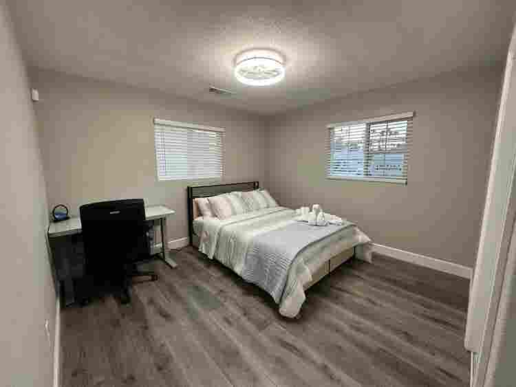 Bedroom and Shared Bath