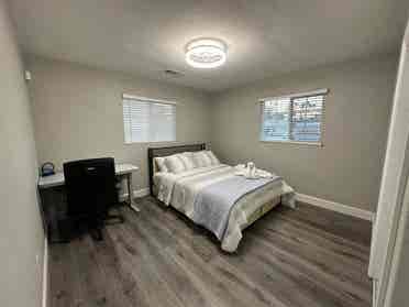 Bedroom and Shared Bath
