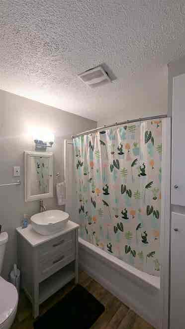 Cozy room with bathroom