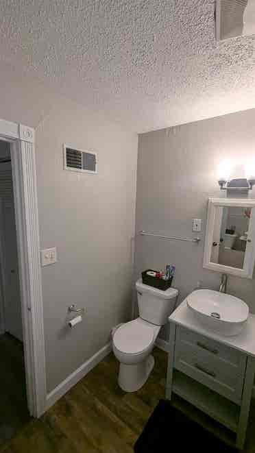 Cozy room with bathroom