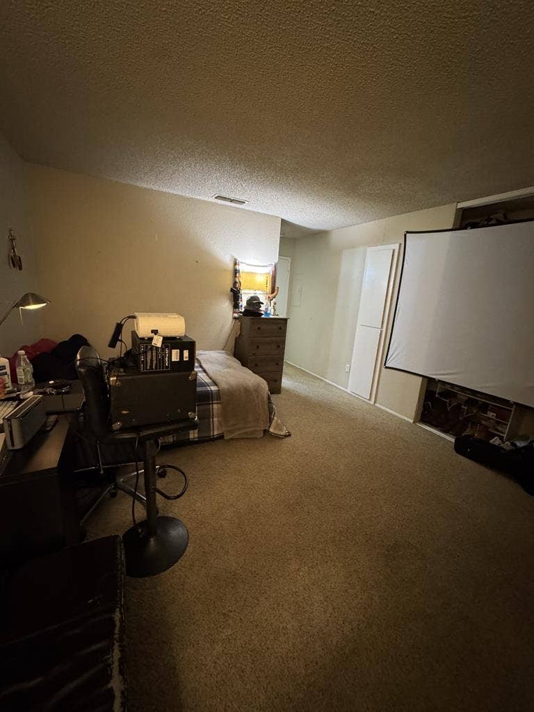 Spacious room with bathroom
