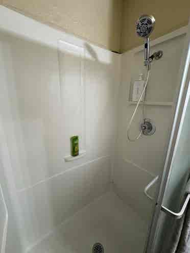 Spacious room with bathroom
