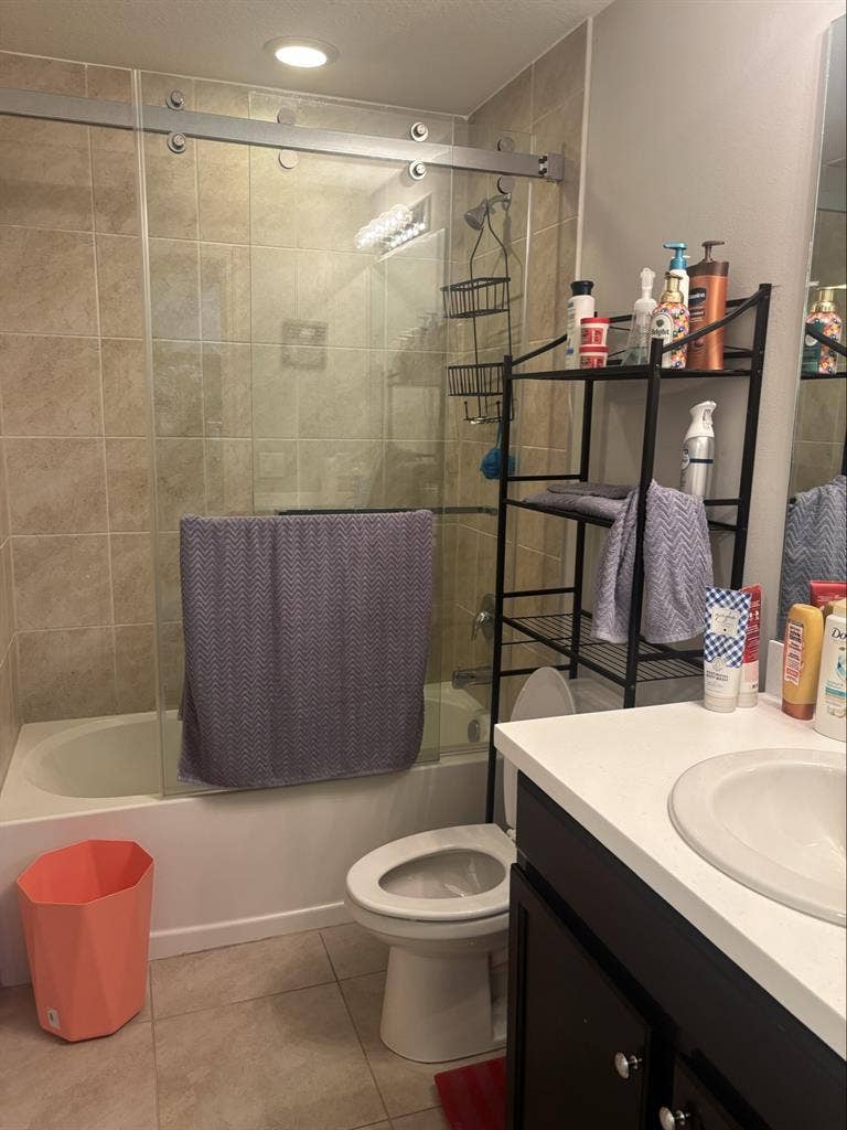Large bedroom with private bathroom