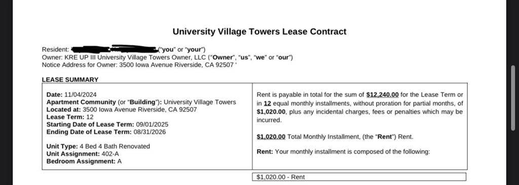 Housing near UCR!