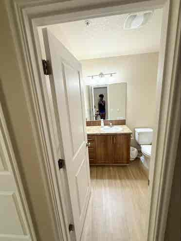 Private bedroom and bathroom