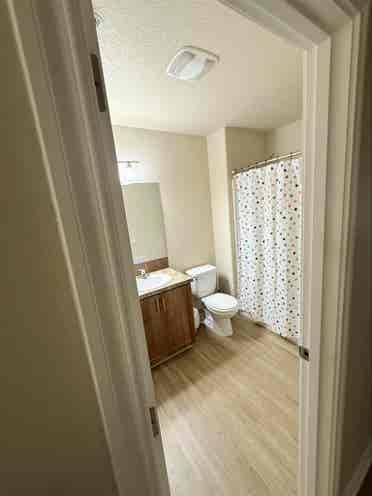 Private bedroom and bathroom