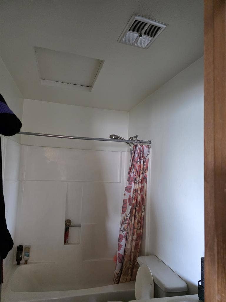 Loft bedroom with private bathroom