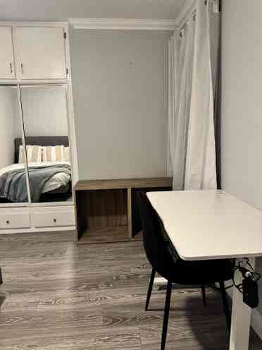 Bedroom with shared bath