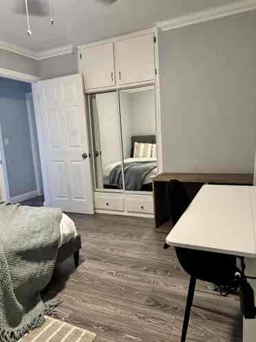 Bedroom with shared bath