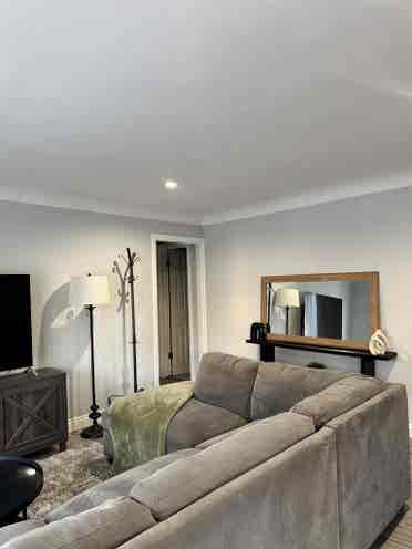 Bedroom with shared Bath.