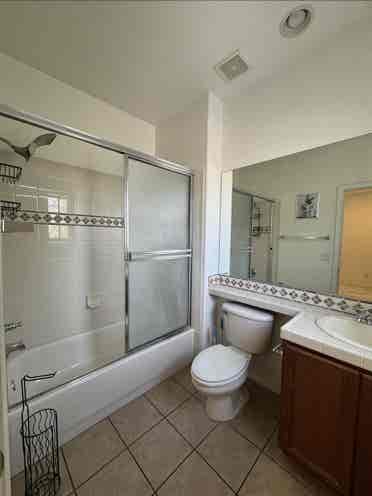 Primary bedroom with bathroom