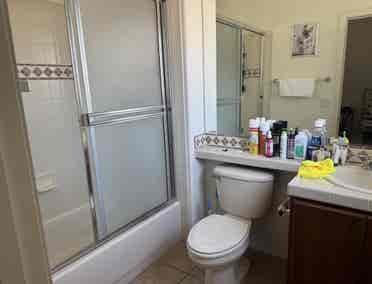 Primary bedroom with bathroom