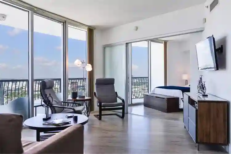 Stunning bay&city view bath