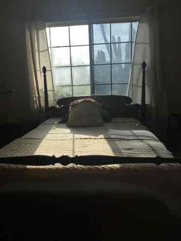 Corner Bedroom: Bright & Furnished