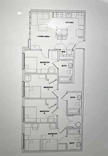 Single Bed Single Bath at The Rise