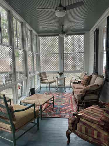 Bedroom,bathroom and sunroom