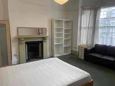 Sunny and extra large double room.
