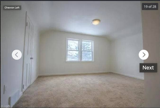 Master Bedroom with private bath.