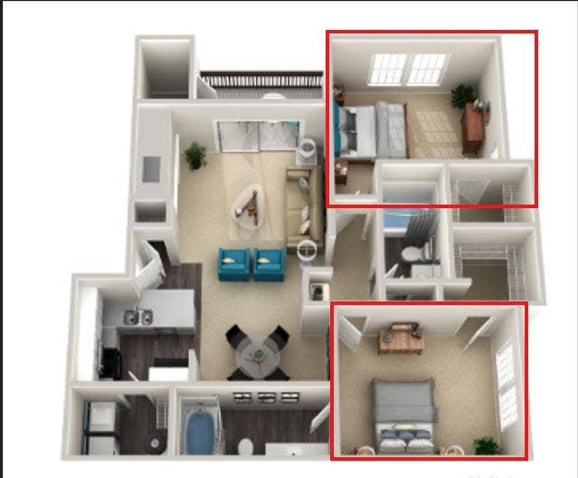 Private room with own full bathroom