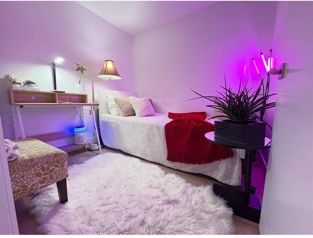 Furnished bedroom in new townhouse
