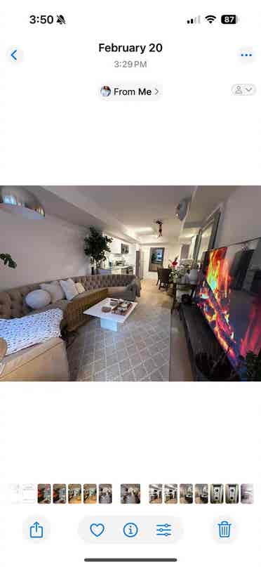 Furnished bedroom in new townhouse