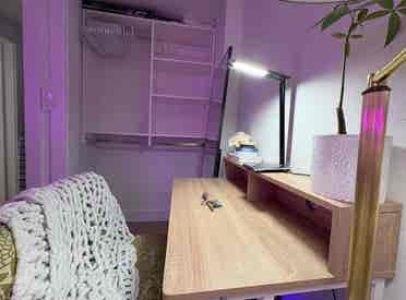 Furnished bedroom in new townhouse