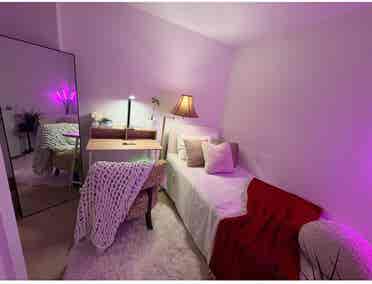 Furnished bedroom in new townhouse