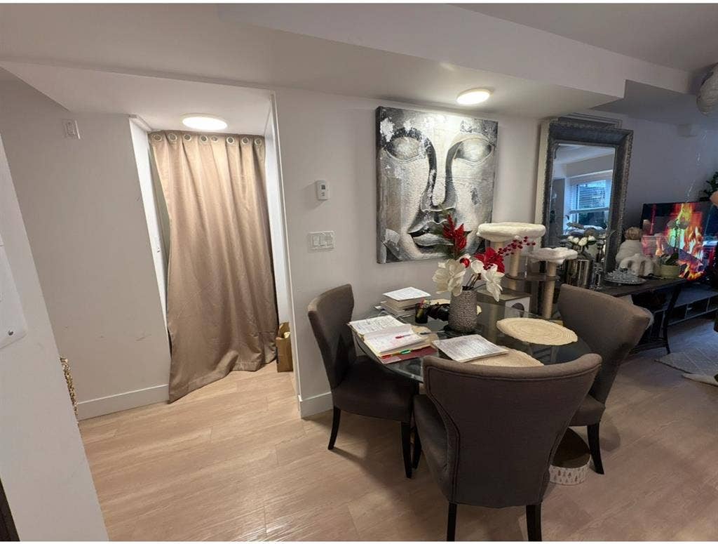 Furnished bedroom in new townhouse