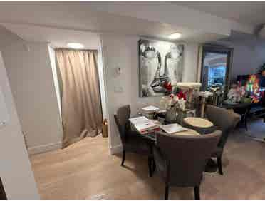 Furnished bedroom in new townhouse