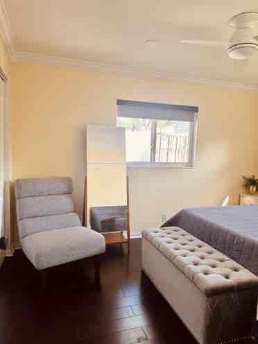 Private Bedroom/Bath & Living Space
