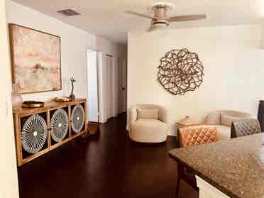 Private Bedroom/Bath & Living Space