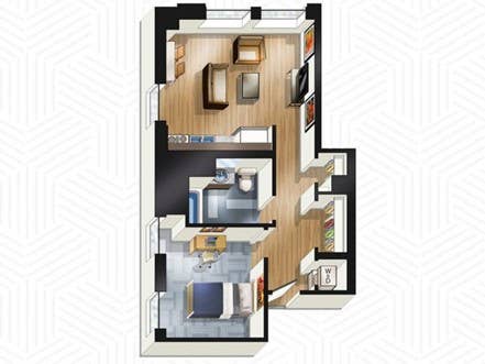 1 bedroom student apartment