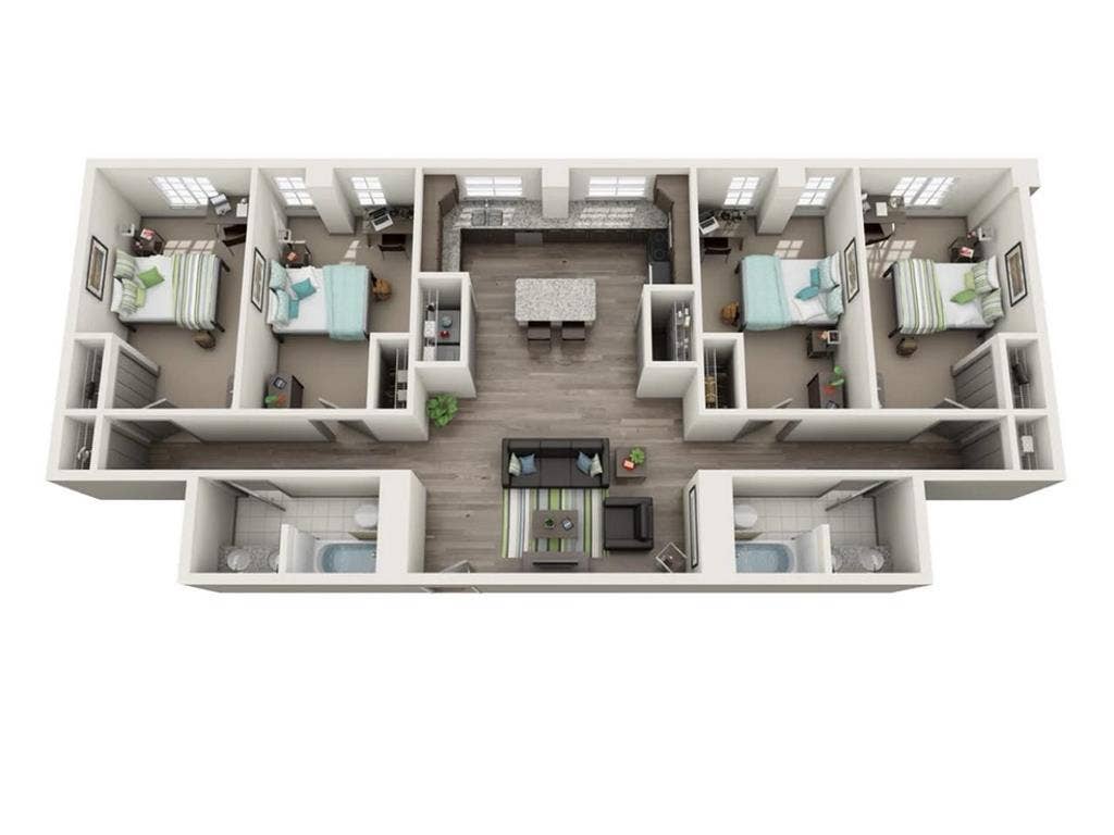 SubLease Take over - 4 bedroom apt